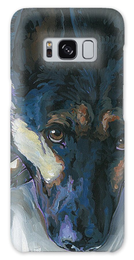 German Shepherd Dog Galaxy Case featuring the painting Logan by Nadi Spencer