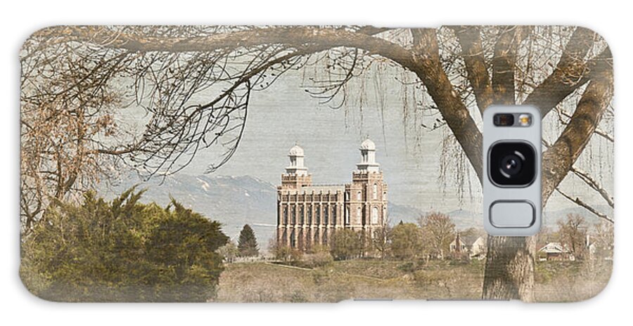 Lds Galaxy Case featuring the photograph Logan Temple by Ramona Murdock