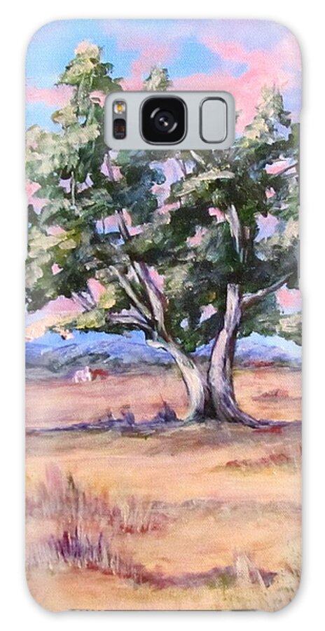 Oak Tree Galaxy S8 Case featuring the painting Lone Oak by Barbara O'Toole