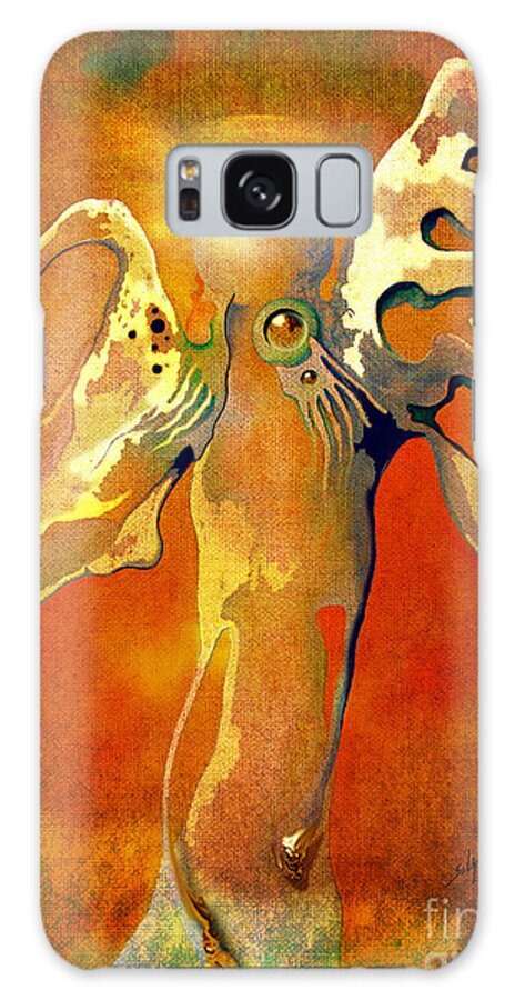 Angel Galaxy Case featuring the painting Lonely Angel by Alexa Szlavics