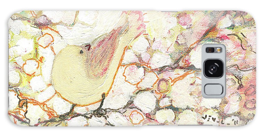 Bird Galaxy Case featuring the painting Looking for Love by Jennifer Lommers