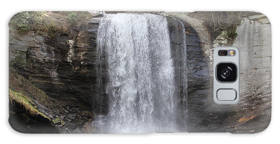 Waterfalls Galaxy Case featuring the photograph Looking Glass Falls front view by Allen Nice-Webb