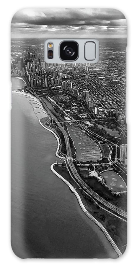 Chicago Galaxy Case featuring the photograph Looking South Toward Chicago from the friendly skies by Sven Brogren