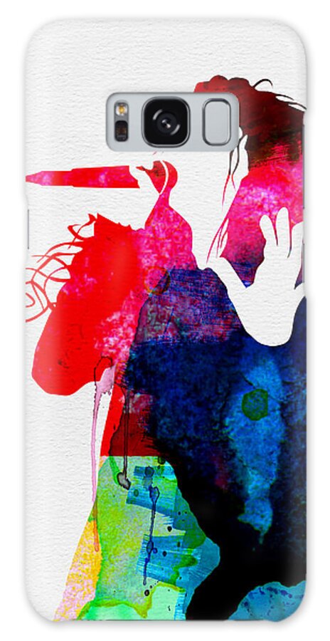 Lorde Galaxy Case featuring the painting Lorde Watercolor by Naxart Studio