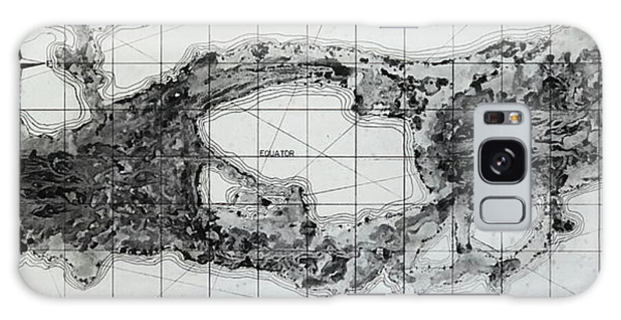 Isle Galaxy Case featuring the drawing Lost Islands by Gregory Lee