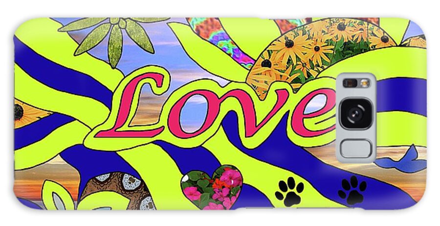 Sunsets Galaxy Case featuring the digital art Love forever by Laura Smith