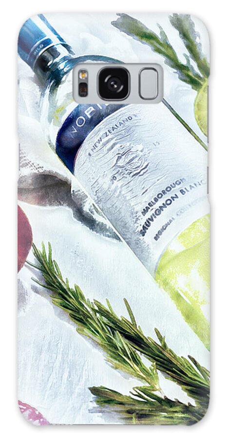 Wine Galaxy S8 Case featuring the digital art Love My Wine by Pennie McCracken