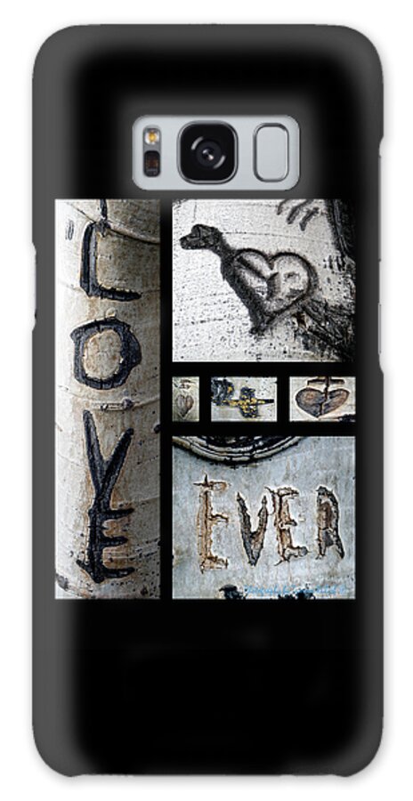 Photo Galaxy Case featuring the photograph Love Written in the Trees by Tamara Kulish