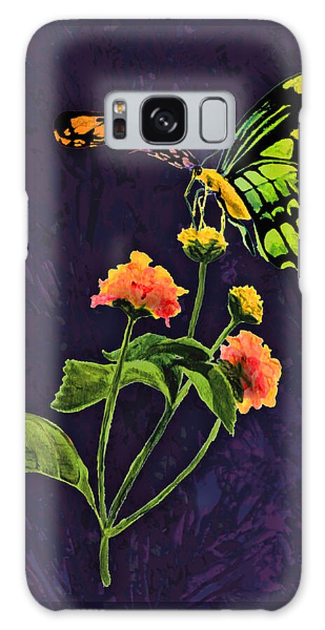 Butterfly Galaxy Case featuring the painting Lovely Landing by Artsy Gypsy