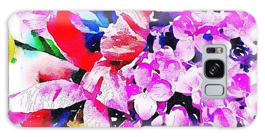 Waterlogue Galaxy Case featuring the photograph Loving This Colorful And Fragrant by Tanya Gordeeva
