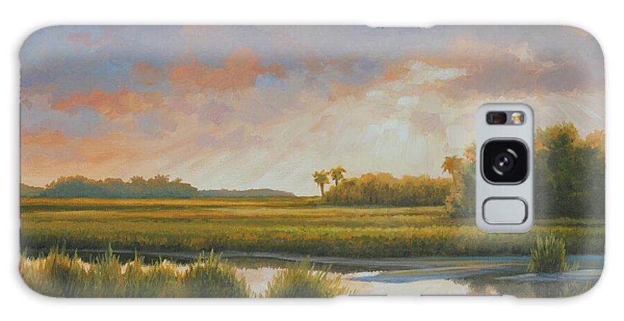South Carolina Art Galaxy Case featuring the painting Low Country Morning by Guy Crittenden