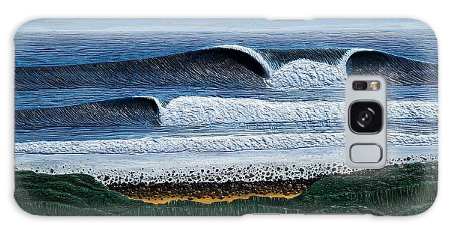 Seascape Galaxy Case featuring the painting Lower Trestles by Nathan Ledyard