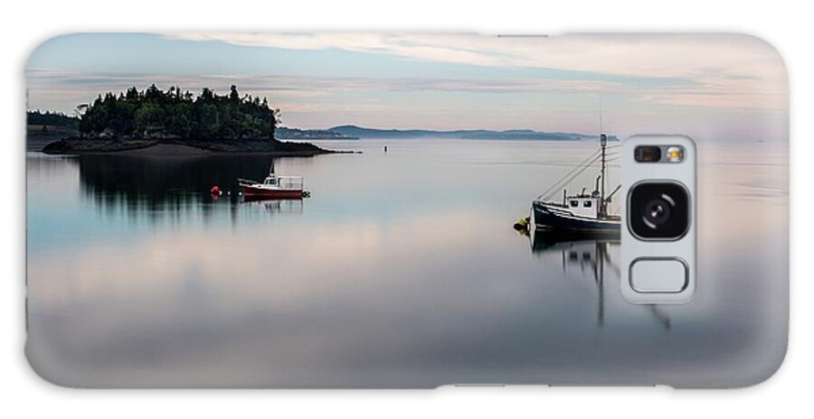 Maine Galaxy Case featuring the photograph Lubec Reflections by Karin Pinkham