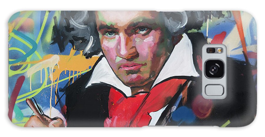 Ludwig Van Beethoven Galaxy Case featuring the painting Ludwig van Beethoven by Richard Day
