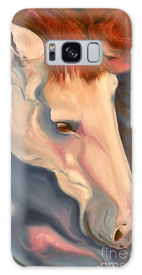 Thoroughbred Galaxy Case featuring the painting Lullaby by Susan A Becker