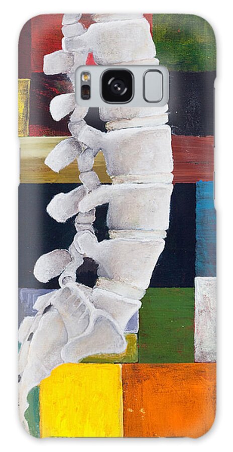 Spine Galaxy Case featuring the painting Lumbar Spine by Sara Young