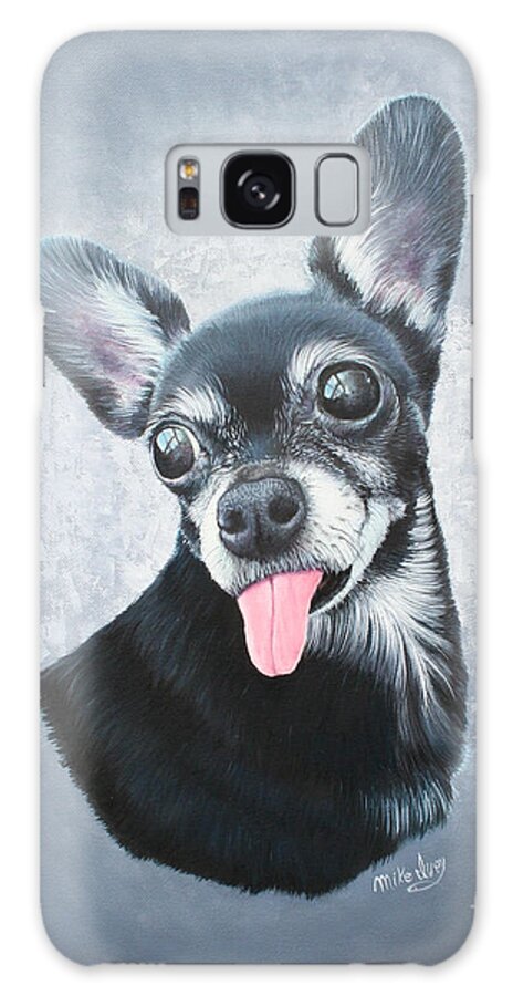 Dog Galaxy Case featuring the painting Lupe by Mike Ivey
