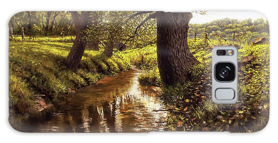 Lyon Valley Creek Galaxy Case featuring the painting Lyon Valley Creek by Mark Mille