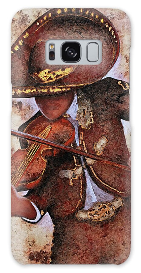 Charros Galaxy Case featuring the painting M A R I A C H I .  I by J U A N - O A X A C A