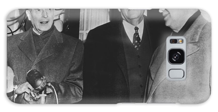 1940s Galaxy Case featuring the photograph MacArthur, Dulles, Eisenhower by Underwood Archives