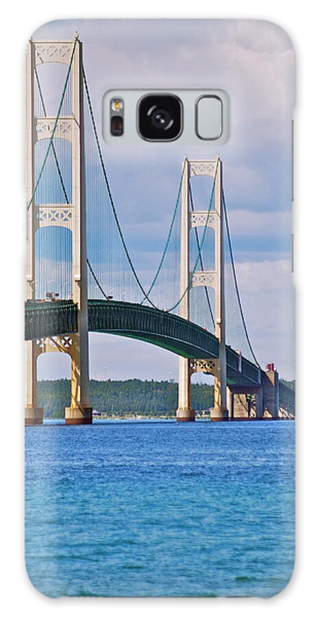 America Galaxy Case featuring the photograph Mackinac Bridge by Michael Peychich