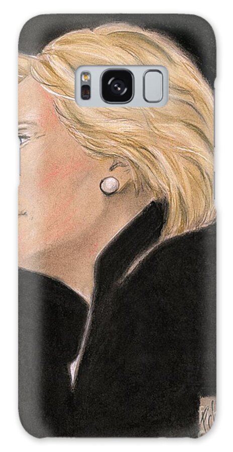 Hillary Clinton Galaxy S8 Case featuring the painting Madame President by PJ Lewis