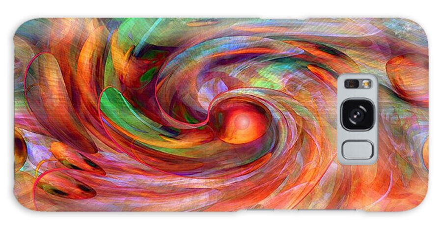 Magical Energy Galaxy Case featuring the digital art Magical Energy by Linda Sannuti