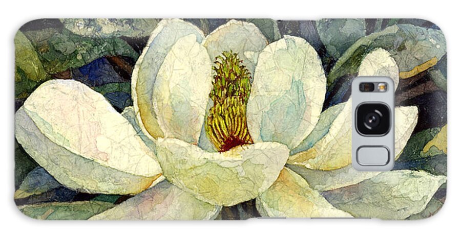 Magnolia Galaxy Case featuring the painting Magnolia Grandiflora by Hailey E Herrera
