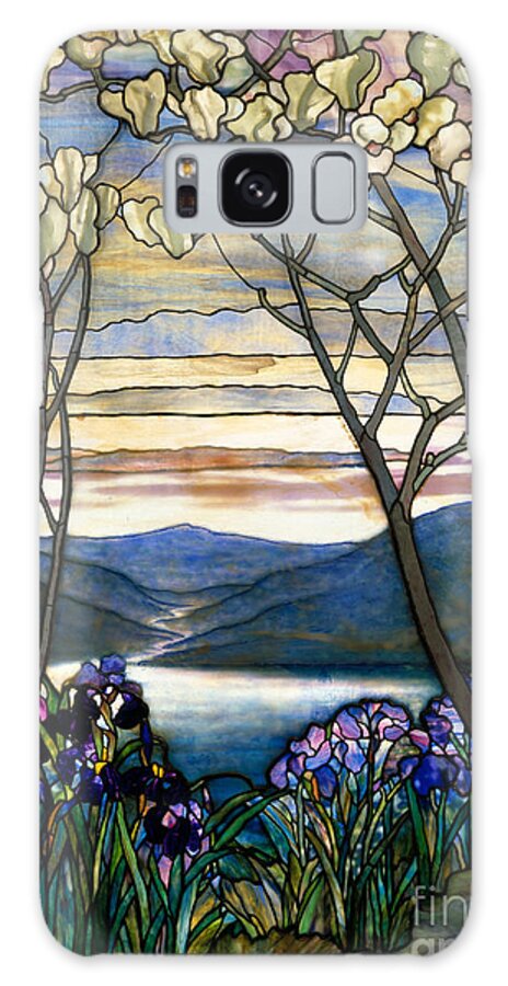 Magnolia Galaxy Case featuring the glass art Magnolias and Irises by Louis Comfort Tiffany