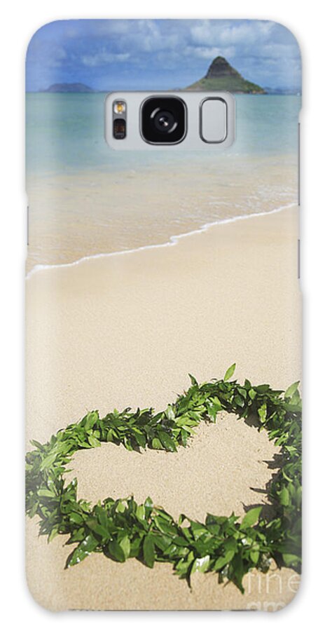 Beach Galaxy Case featuring the photograph Maile Lei on Beach I by Brandon Tabiolo - Printscapes