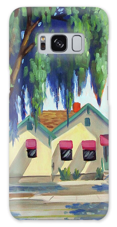 House Galaxy Case featuring the painting Maily House - Eagle, Idaho by Kevin Hughes