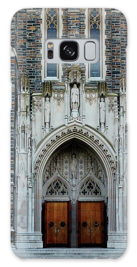Duke Galaxy S8 Case featuring the photograph Main Entrance To Chapel by Cynthia Guinn