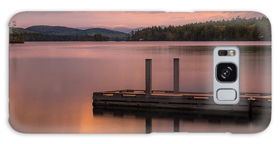 Maine Galaxy Case featuring the photograph Maine Highland Lake Boat Ramp at Sunset by Ranjay Mitra