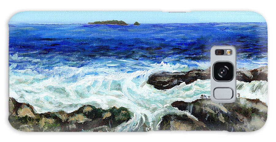 Tide Galaxy Case featuring the painting Maine Tidal Pool by Shana Rowe Jackson