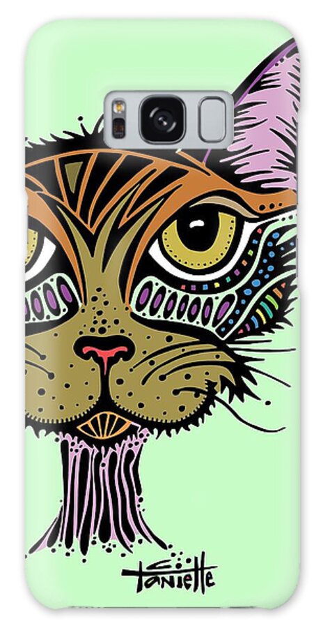 Cat Galaxy Case featuring the digital art Maisy by Tanielle Childers