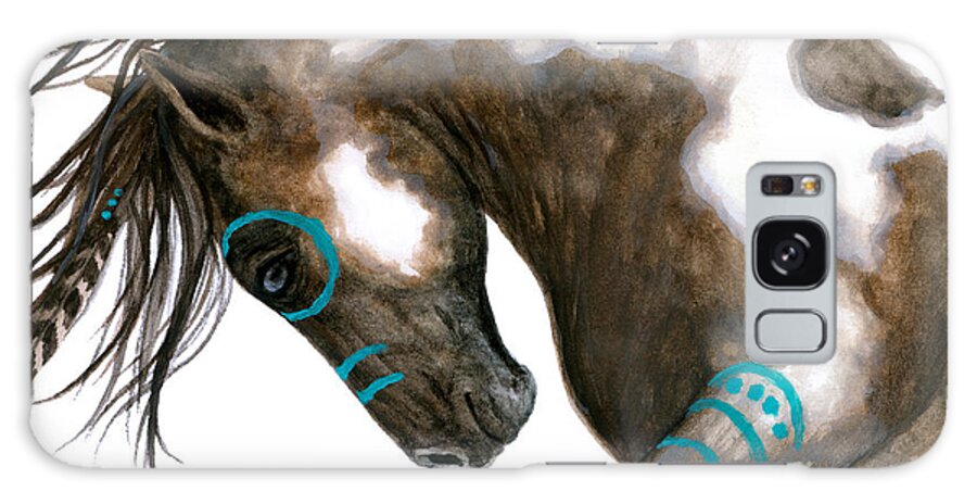Majestic Galaxy Case featuring the painting Majestic Horse #151 by AmyLyn Bihrle