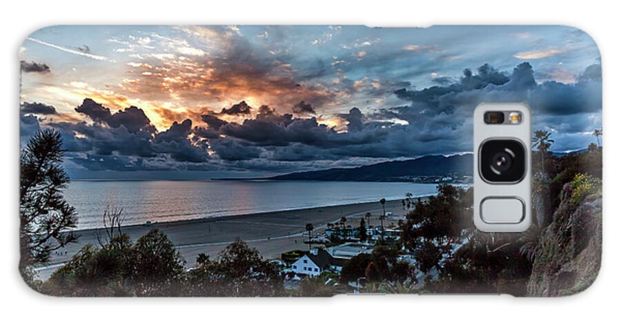Sunset Galaxy Case featuring the photograph Malibu Sunset by Gene Parks