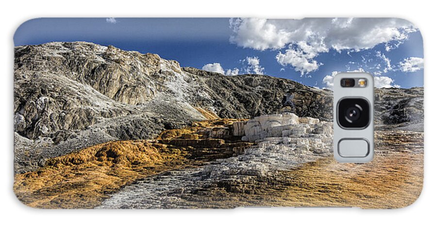 Hot Springs Galaxy Case featuring the photograph Mammoth Springs by Deborah Penland