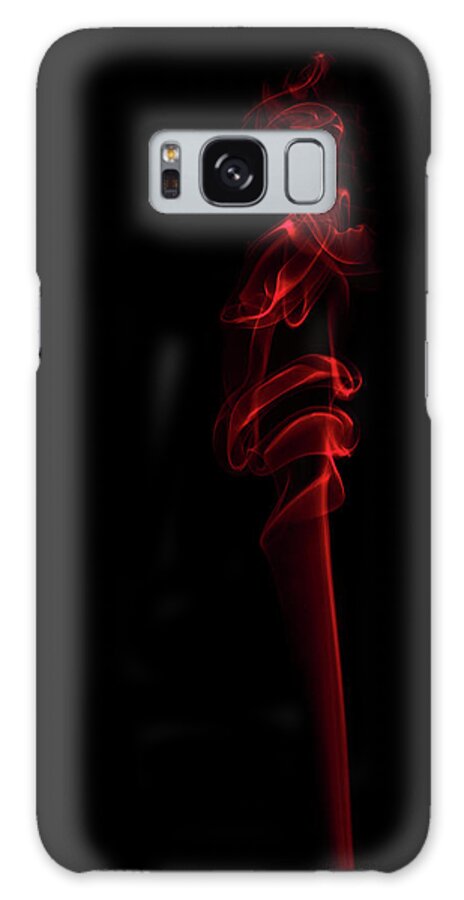 Smoke Galaxy Case featuring the photograph Man in Red by Catherine Reading