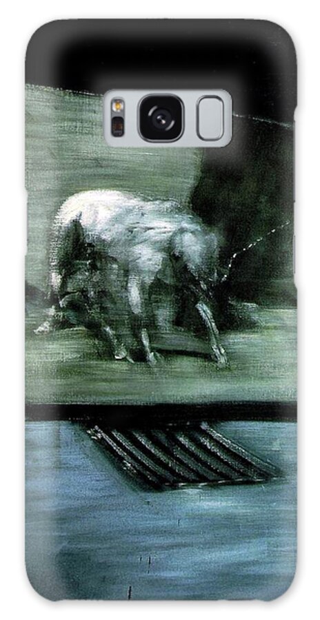 Man With Dog Galaxy S8 Case featuring the painting Man with Dog by Francis Bacon