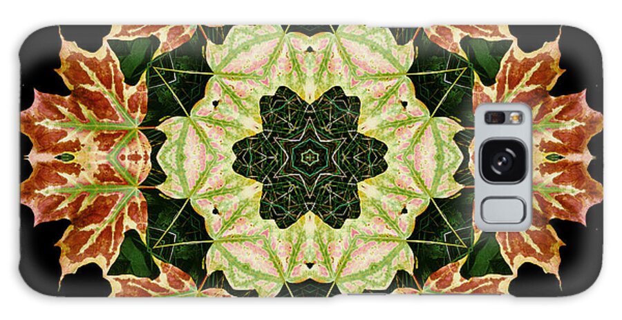 Autumn Galaxy Case featuring the photograph Mandala Autumn Star by Nancy Griswold