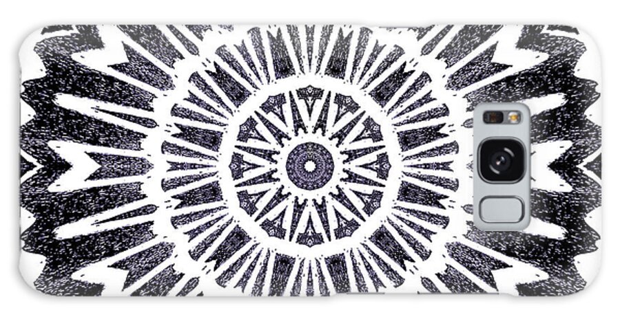 Cards Galaxy Case featuring the photograph Mandala Cards 5 by Thomas Leparskas