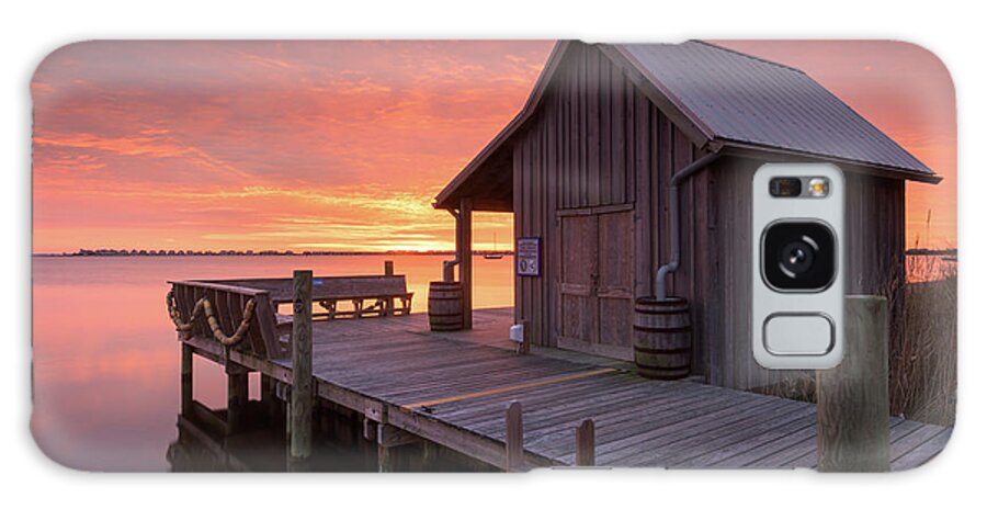 North Carolina Galaxy Case featuring the photograph Manteo Waterfront Fisherman's Net House North Carolina OBX by Mark VanDyke