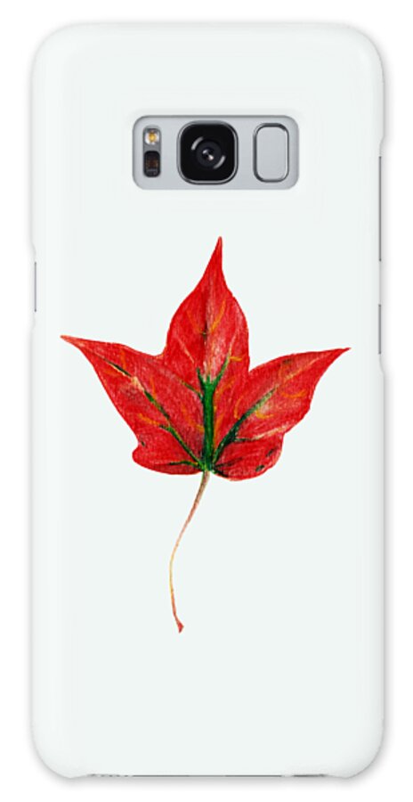 Maple Galaxy Case featuring the painting Maple Leaf by Anastasiya Malakhova