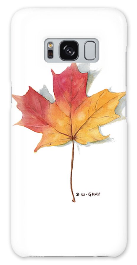 Maple Leaf Galaxy Case featuring the painting Maple Leaf by Betsy Gray