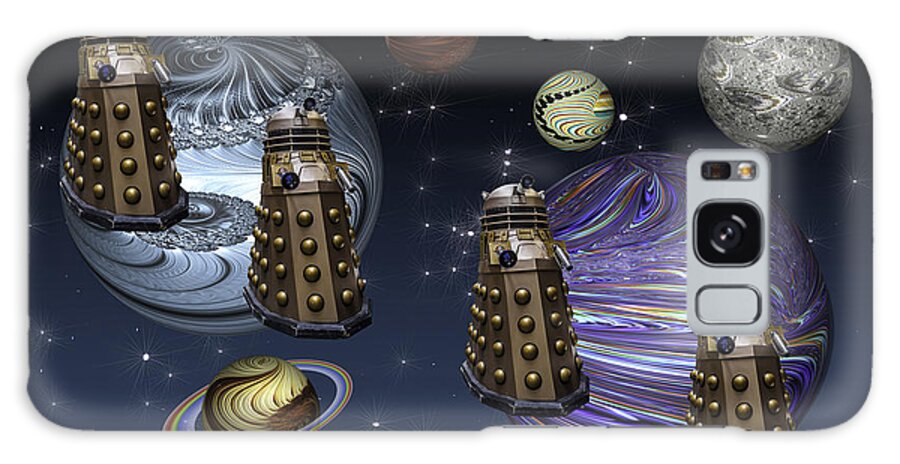 Solar System Galaxy Case featuring the photograph March Of The Daleks by Steve Purnell