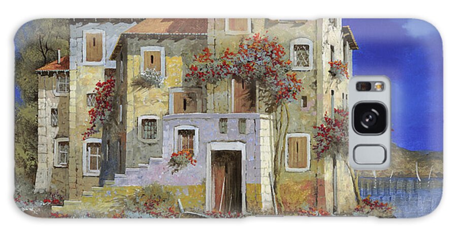 Landscape Galaxy Case featuring the painting Il Bel Mareblu' by Guido Borelli