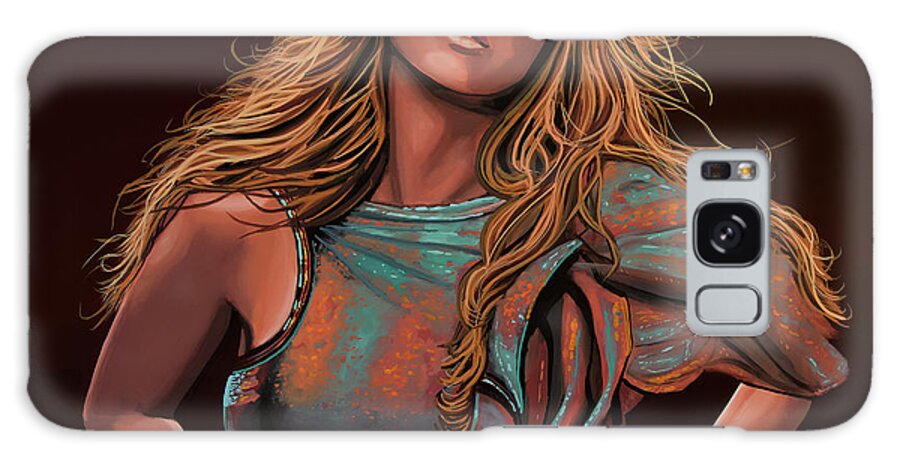 Mariah Carey Galaxy Case featuring the painting Mariah Carey Painting by Paul Meijering