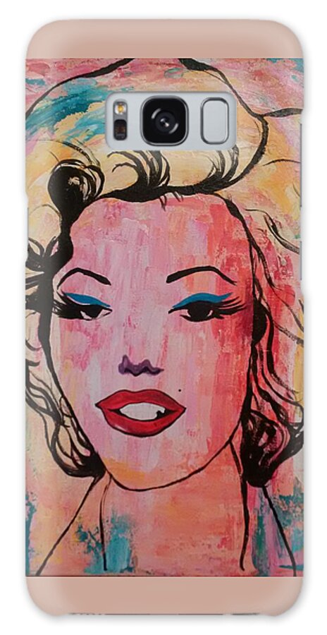 Marilyn Munroe Galaxy Case featuring the painting Marilyn by Lynne McQueen