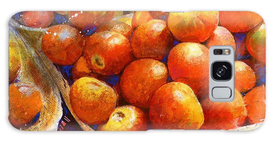 Fruit Galaxy Case featuring the painting Market Tomatoes by Andrew King
